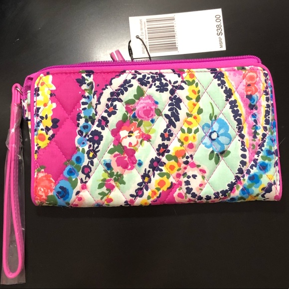 RFID Front ZIP Wristlet - Picture 2 of 3